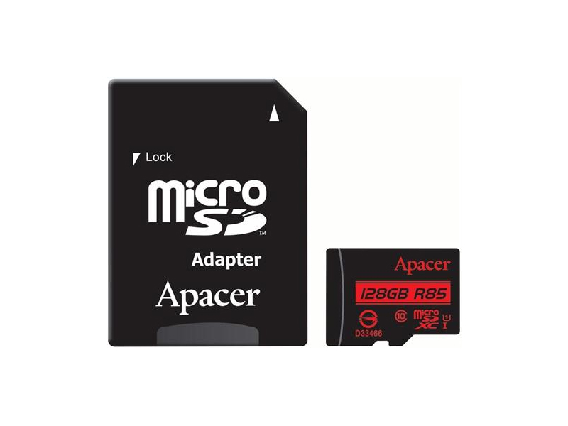 Apacer 128GB Class 10 MicroSD with Adapter