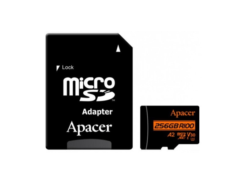 Apacer 256GB Class 10 MicroSD with Adapter